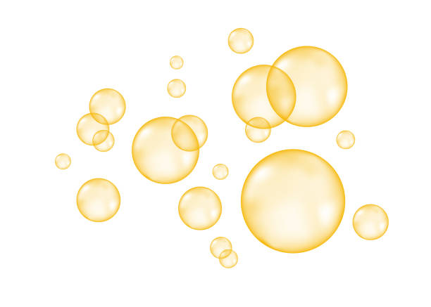 Photo of golden bubbles