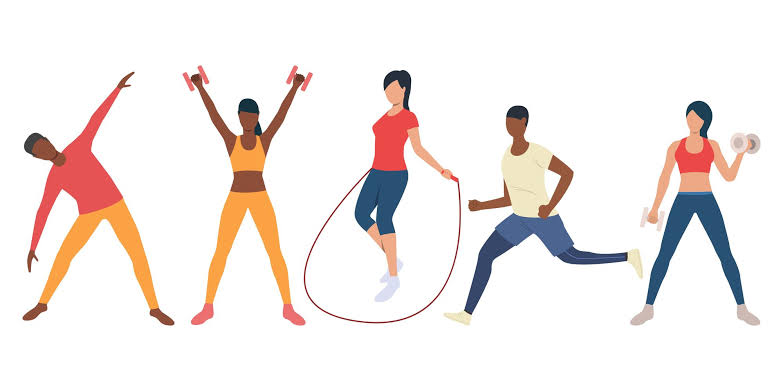 Photo of active people